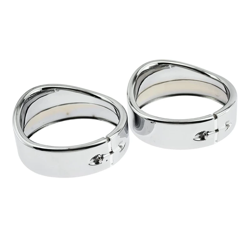 

4.5 Inch Motorcycle Visor Style Turn Signal Trim Ring Fog Lamp Shade for Street Glide