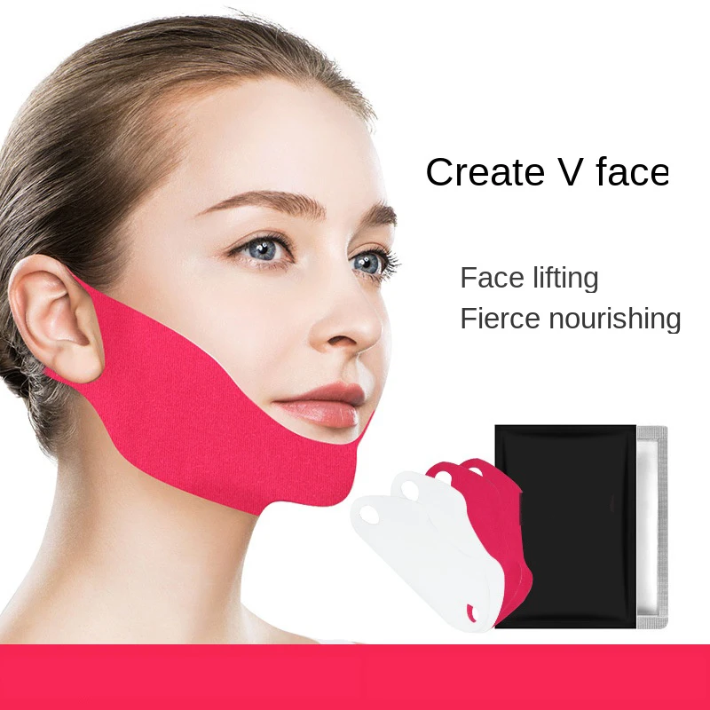 

V Line Mask Double Chin Reducer Face Lifting V Shape Slimming Firming Chin Eliminate Patch Moisturizing Hydrogel Chin Mask