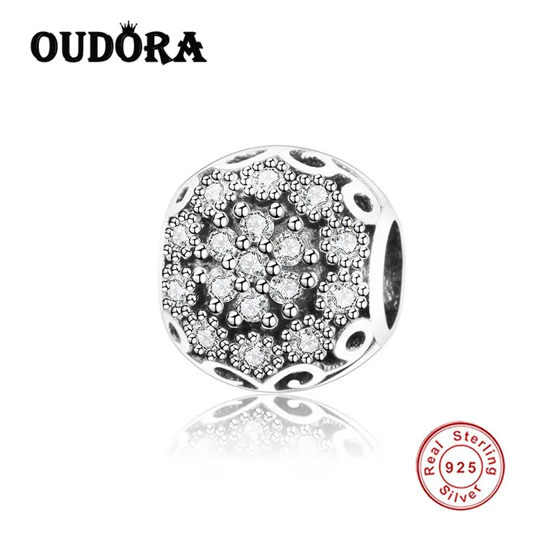 

Прозрачный CZ КРУГЛЫЙ подрходит к оригиналу Pandora, браслет 925 Стерлинговое Серебро циркон бусины для женщин ювелирных изделий Berloque (брелоков) ...