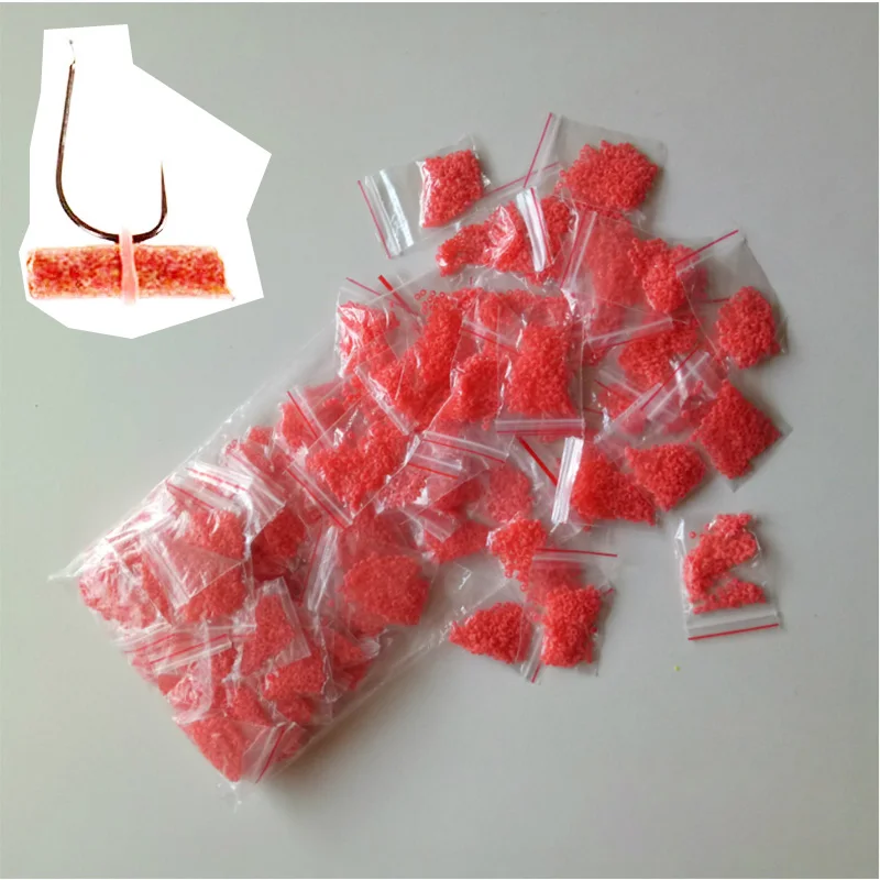 2000PCS/10bags Bait Rubber Bands for Fishing Bloodworm Bait Granulator Worm Band Carp Fishing Accessories Wholesale