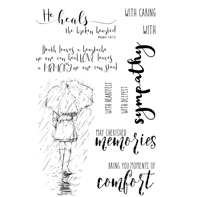 Симпатия прозрачный силиконовый штамп/замазка для &quotсделай сам&quot