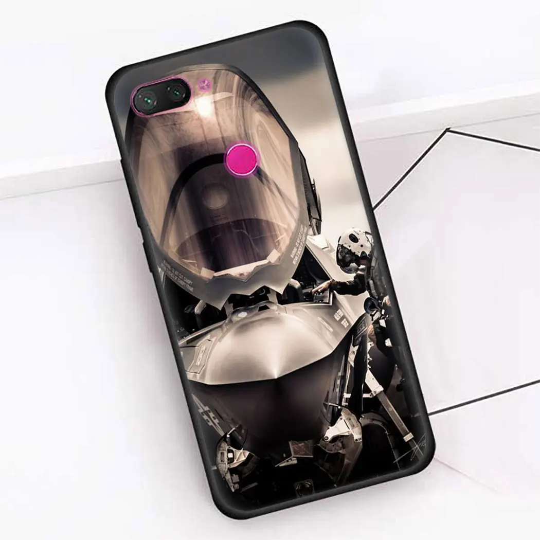 Soft silicone Cover for Redmi 6 K20 Pro 5 Plus 6A 5A 4A 7 7A 8A S2 Go Black Phone Case Aircraft Plane Airplane | Мобильные телефоны