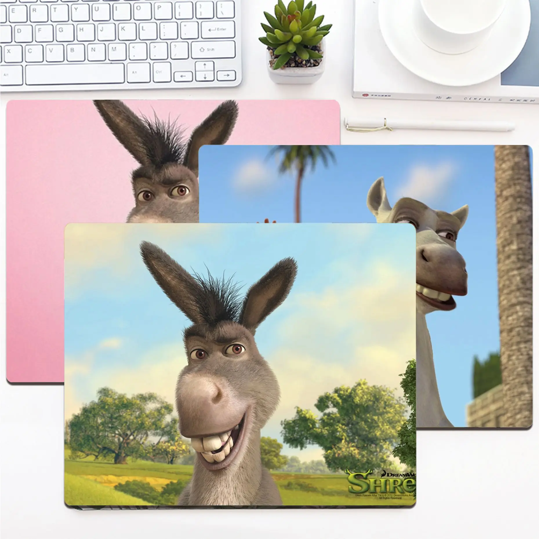 

Disney New Printed Disney Shrek Donkey Beautiful Anime Mouse Mat Smooth Writing Pad Desktops Mate gaming mouse pad