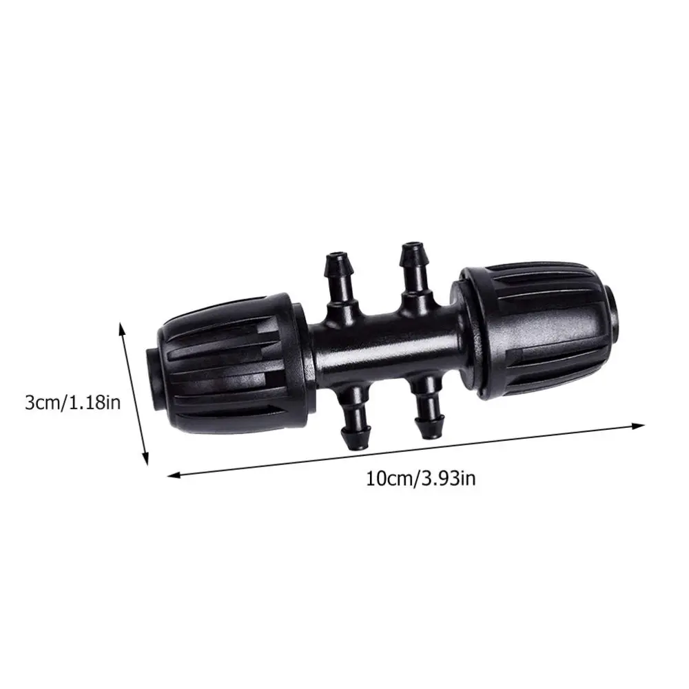 

10pcs Pipe Fitting 16mm to 4/7 Hose Barb 6 Ways Connector Splicer