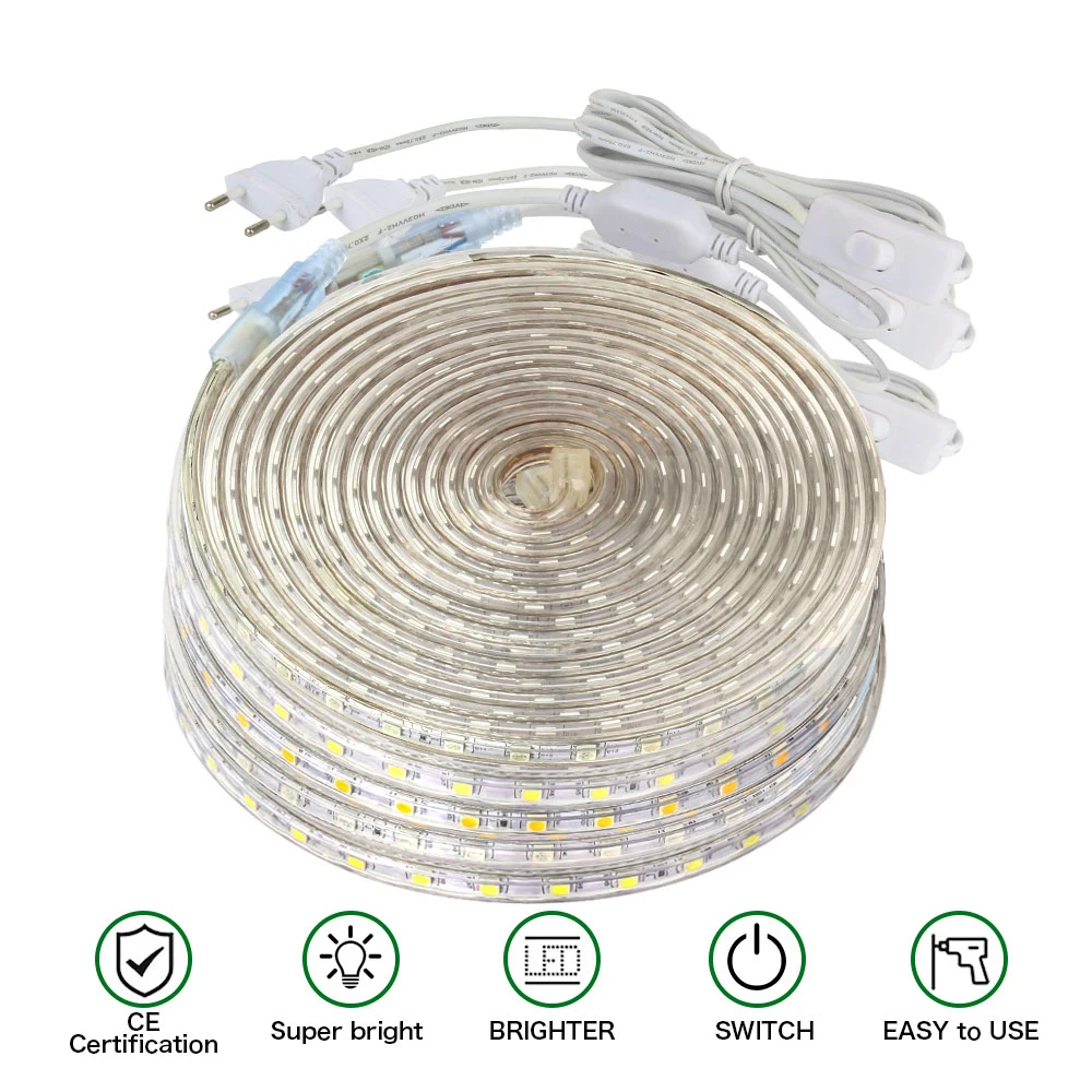 Светодиодная лента SMD5050 водонепроницаемая 60 светодиодов/м | Лампы и освещение