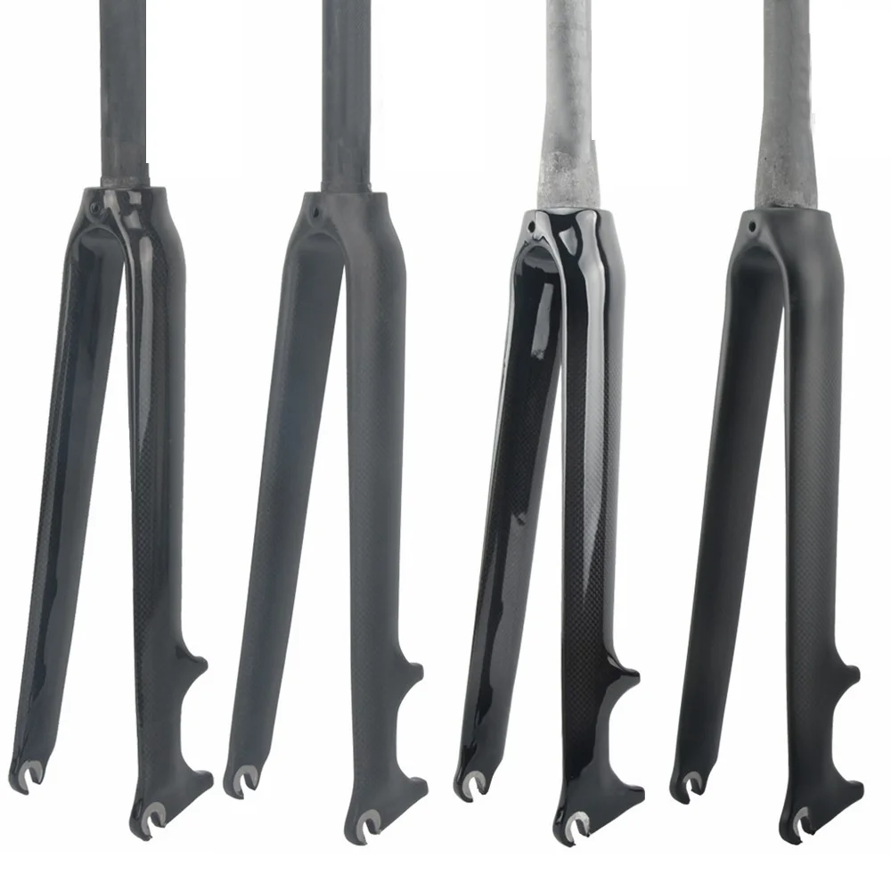 Полностью углеродное волокно дорожный велосипед вилка жесткая части велосипеда