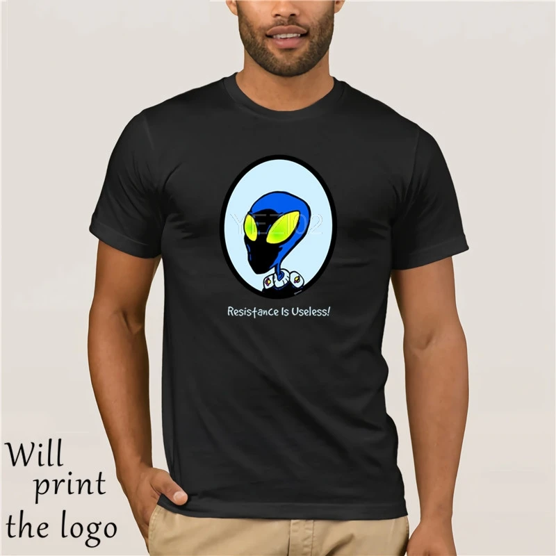 Космическое сопротивление инопланетян бесполезная Веселая футболка для
