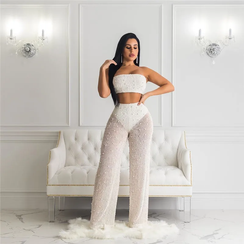 Женский укороченный топ и брюки с широкими штанинами комплект из 2 предметов