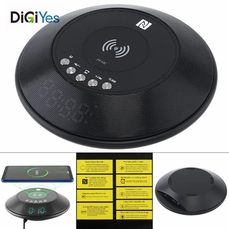 Портативная зарядка Беспроводная bluetooth колонка tf карта с цифровым дисплеем