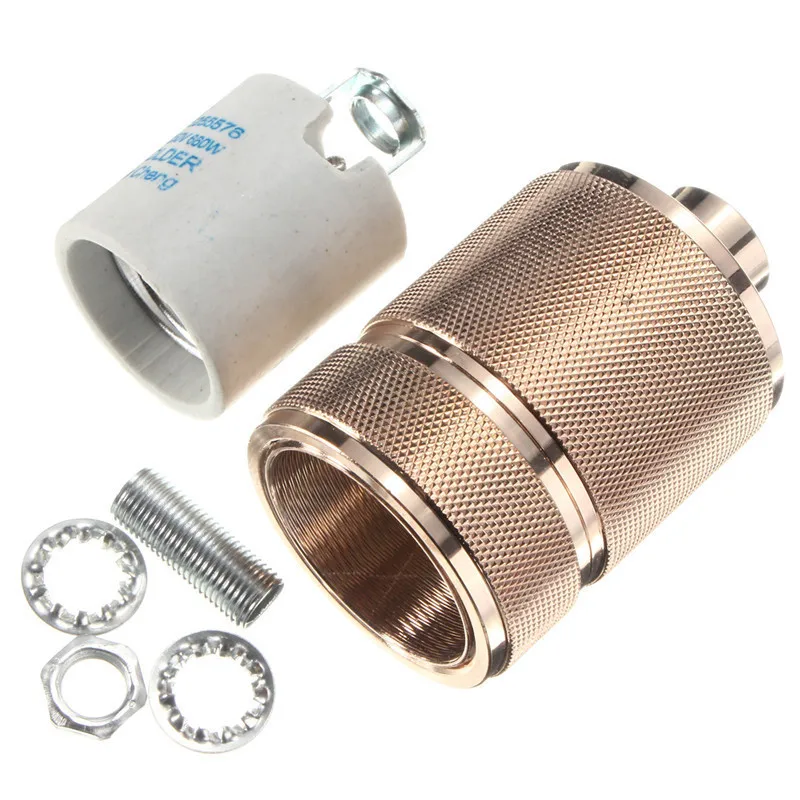 Винтажная Лампа Цоколь E27/E26 медный латунный светильник без ключа ретро Эдисон