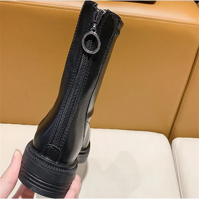 

Winter Genuine Leather Boots Women 2020 Fashion Brand Designer Boots Female High Quality Chelsea Boots