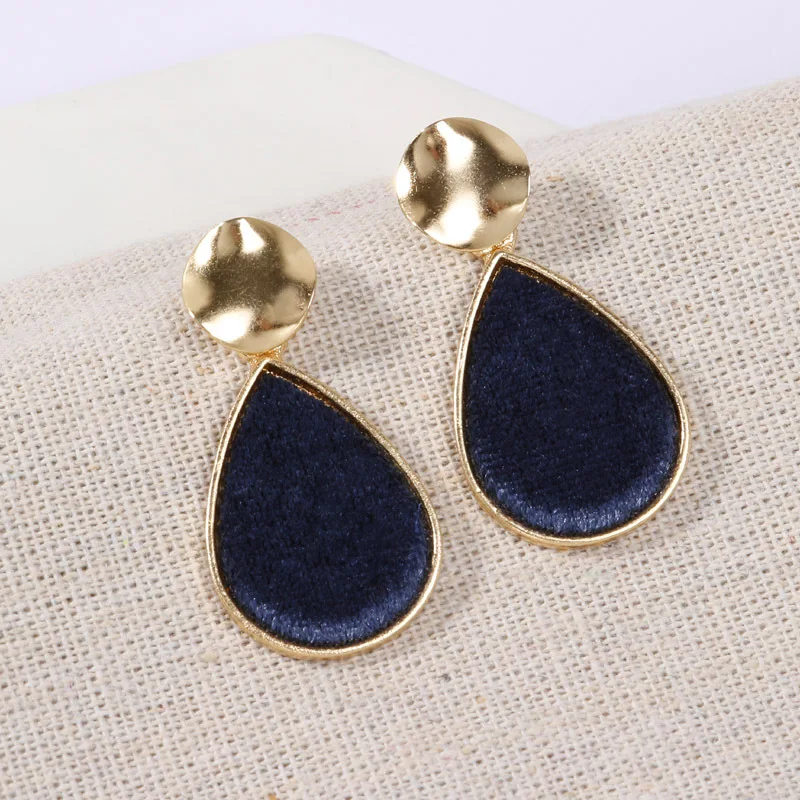 Женские винтажные креативные плюшевые серьги с каплями воды Новейшие Модные