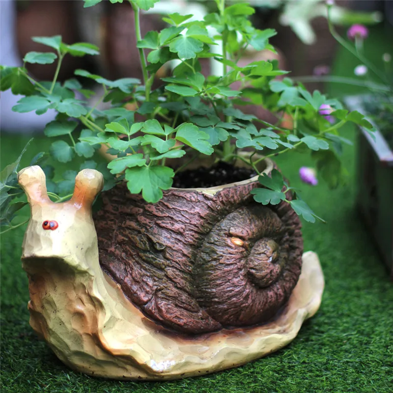

Retro Animal Rabbit Snail Bird Flower Pot Tortoise Art Pot Plant Pot Outdoor Garden Room Study Hallway Decorations R2960