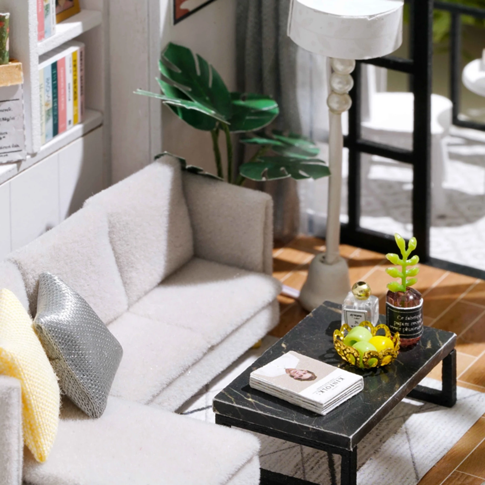 

3D Деревянные светодиодный светильник куклы для дома современные Гостиная Пазлы Наборы игрушки