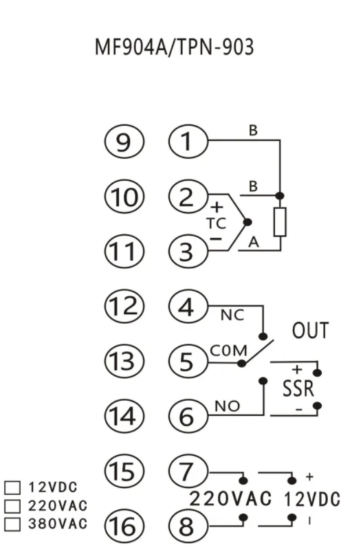 SKG-termostato MF904A, MF-904A , K0-300 , especial para horno de alimentos, rel&eacute; SSR directo de f&aacute;brica, creplay 24V, 110V, 220V, 380V-2