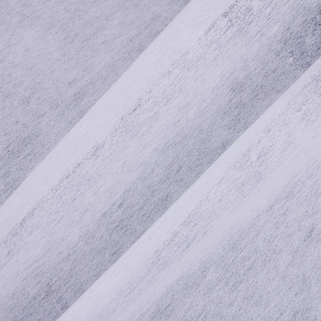 Белая плавкая прокладочная ткань хлопковая флисовая вставка односторонний флис