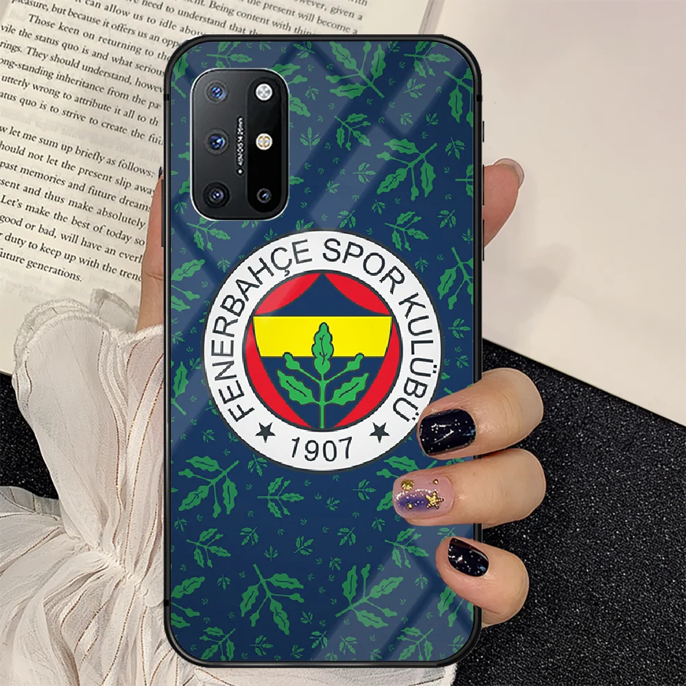 

Turkey Fenerbahce Football Phone Tempered Glass Case Cover For Oneplus 5 6 7 8 9 Nord T Pro Waterproof Back 3D Pretty Painting