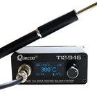 Паяльная станция STC T12-946 Mini, 1,3 дюйма, с электронным цифровым контроллером, с металлической ручкой M8 и железными наконечниками, сварочные инструменты