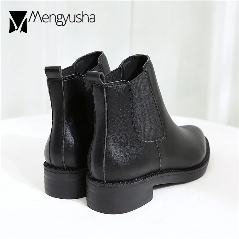 Зимняя обувь плюшевые меховые сапоги женские готические с острым носком