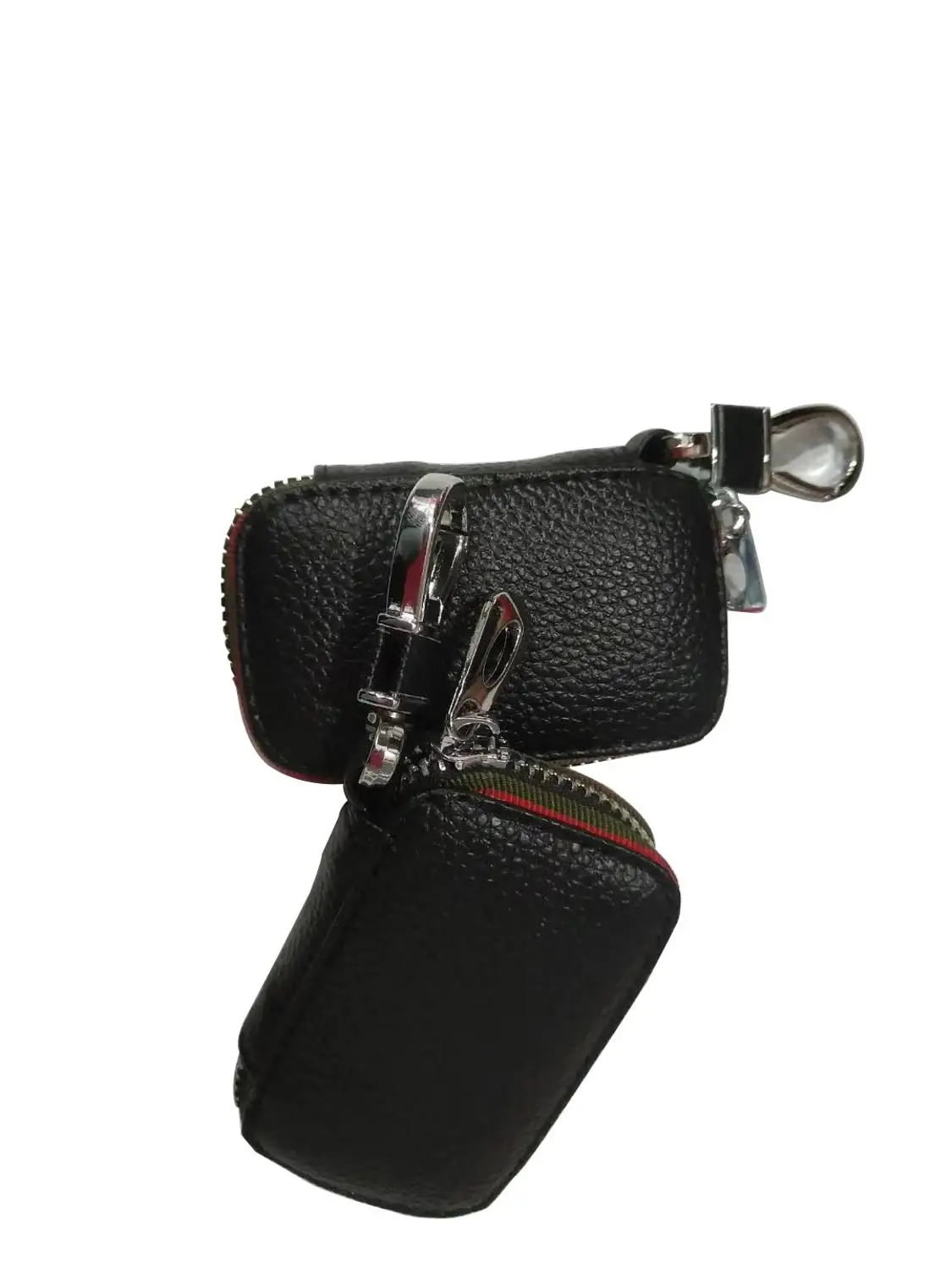 

Car Key Case Leather Universal Simple Zipper Case Mini Waist Trailer Key Case