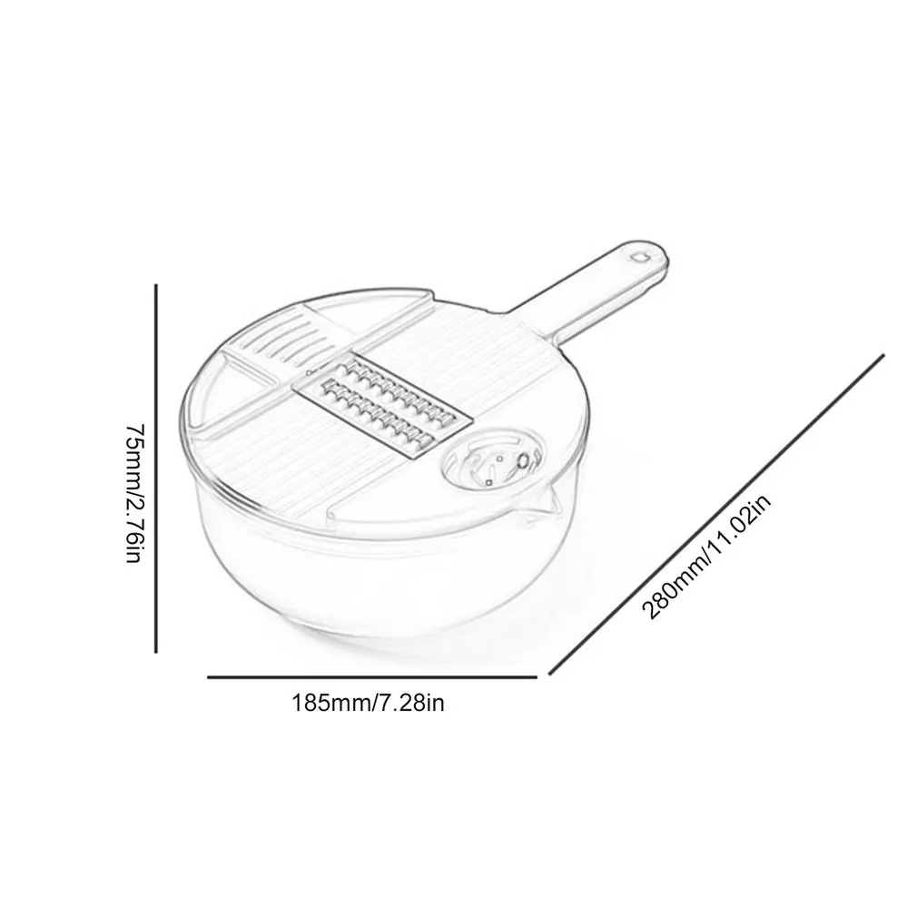 

Multifunctional Stainless Steel Vegetable Cutter For Shredded Carrots And Potatoes Storage Slot