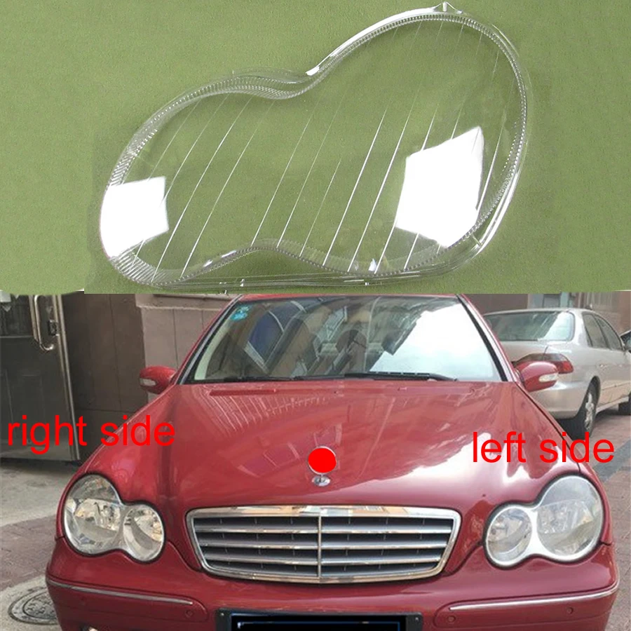Для 2001 2007 Benz W203 c класс C180 C200 C230 C260 C280 передние фары стеклянный корпус