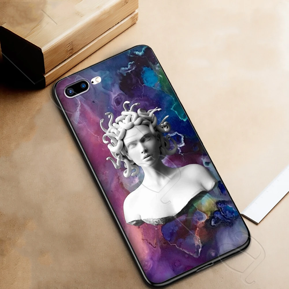 Силиконовый мягкий чехол Lavaza с изображением статуи Микеланджело для iPhone 12 Mini 11 Pro