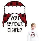 Красивая рождественская шапка, термонаклейка на одежду, самодельные A-уровни, термонаклейки на футболку, Забавный дизайн, нашивка на детскую одежду