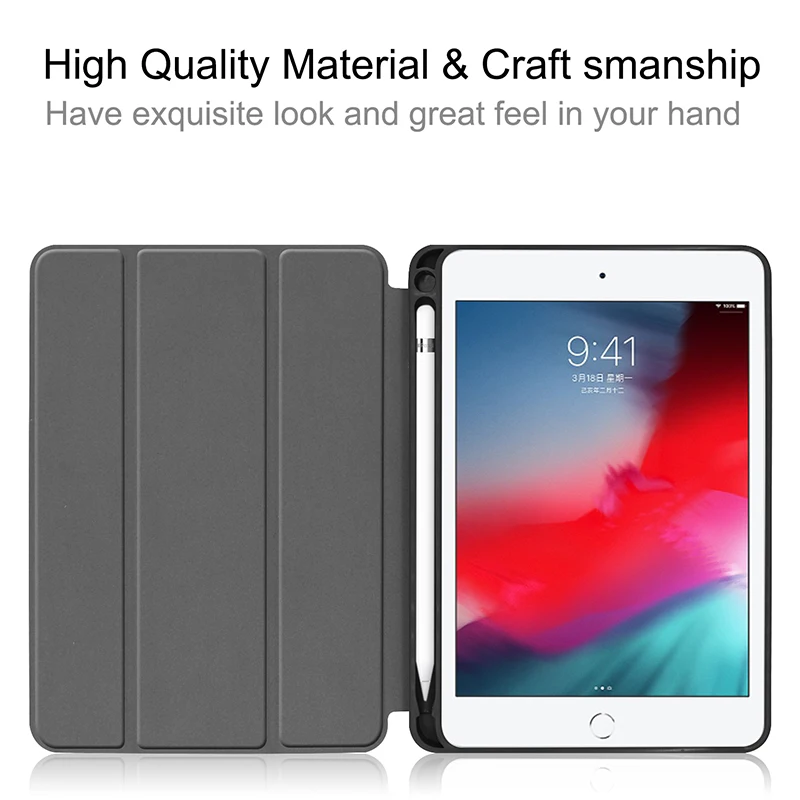 Защитный чехол для планшета ipad mini 4 /5PU Модный мягкий с принтом на заднюю крышку 7 9