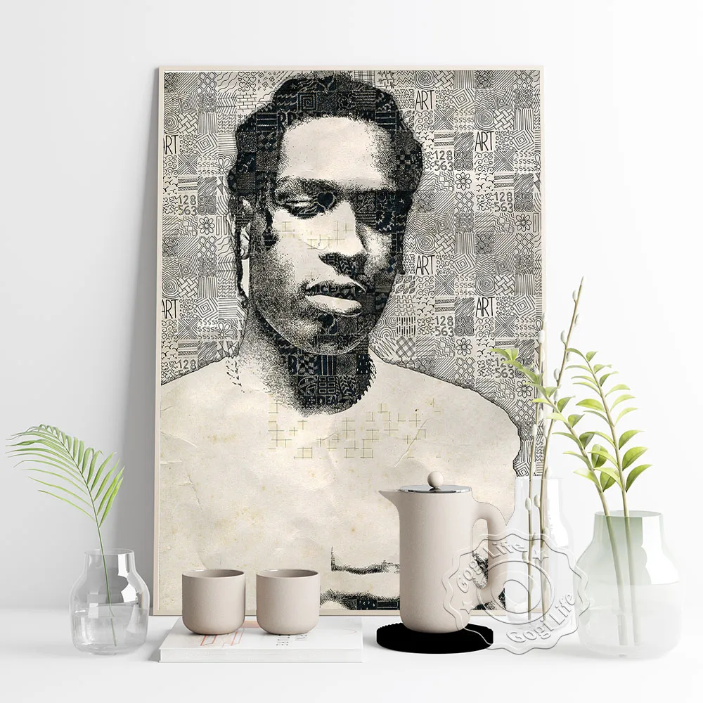 Плакат со звездами рэпера музыка как можно скорее Рокки плакат Хип-Хоп печать