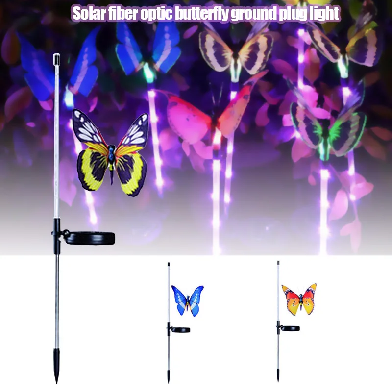 

В виде бабочки на солнечной батарее вилка с заземлением светильник Водонепроницаемый солнечные бабочки светильник подходит для украшения ...