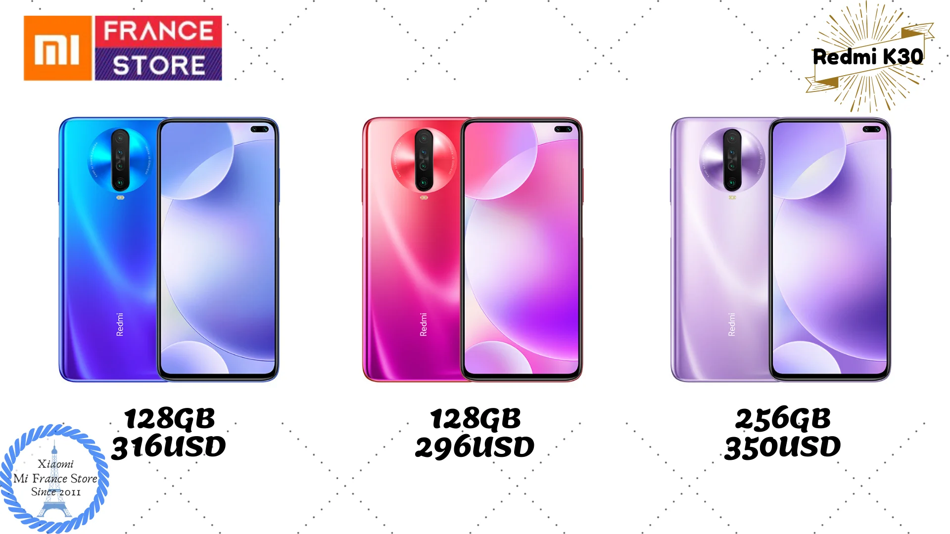 Xiaomi Redmi K30 4G серия предпродажный Snapdragon 730G 1201Hz жидкий дисплей NFC ИК-контроль 6,67 “экран 5G серия открытые продажи в