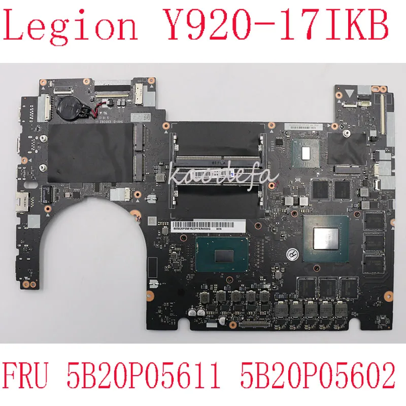 

Оригинальная материнская плата для ноутбука lenovo металлический ноутбук 80YW 5B20P05611 5B20P05602 Y920-17IKB GTX 1070 8G