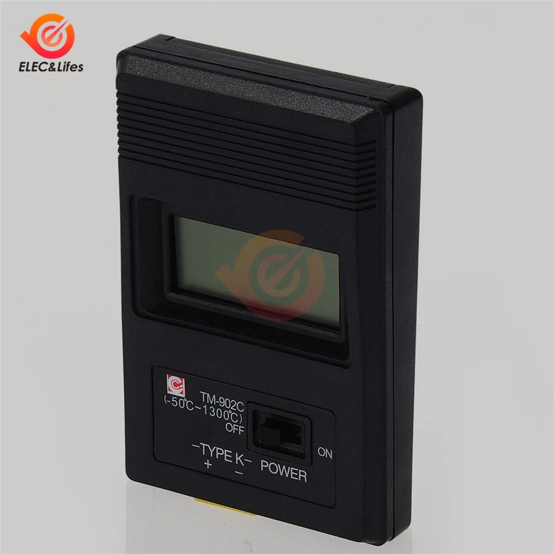 TM-902C высокотемпературный цифровой термометр TM902C K Тип термометр датчик температуры+ детектор датчик термопары