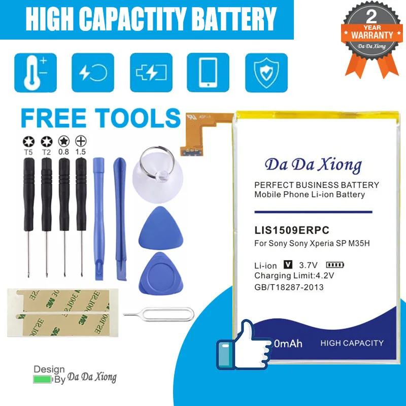 

DaDaXiong 4000mAh LIS1509ERPC Battery For Sony Xperia SP M35h HSPA LTE C5302 C5303 C5306 C530x