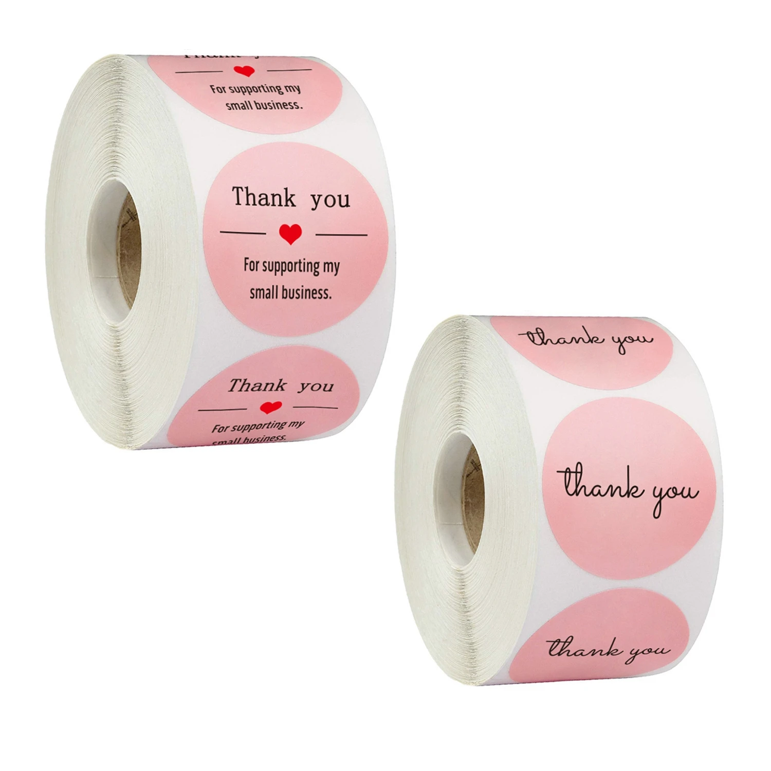 

500pcs Round Thank You Stickers for Wedding Pretty Gift Envelope Sealing Labels Festival Birthday Party Decoration Stickers