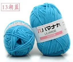 13 Высококачественная теплая DIY хлопчатобумажная пряжа молочного цвета Детская шерстяная пряжа для вязания детей пряжа для вязания одеяло крючком пряжа - Цвет: 13