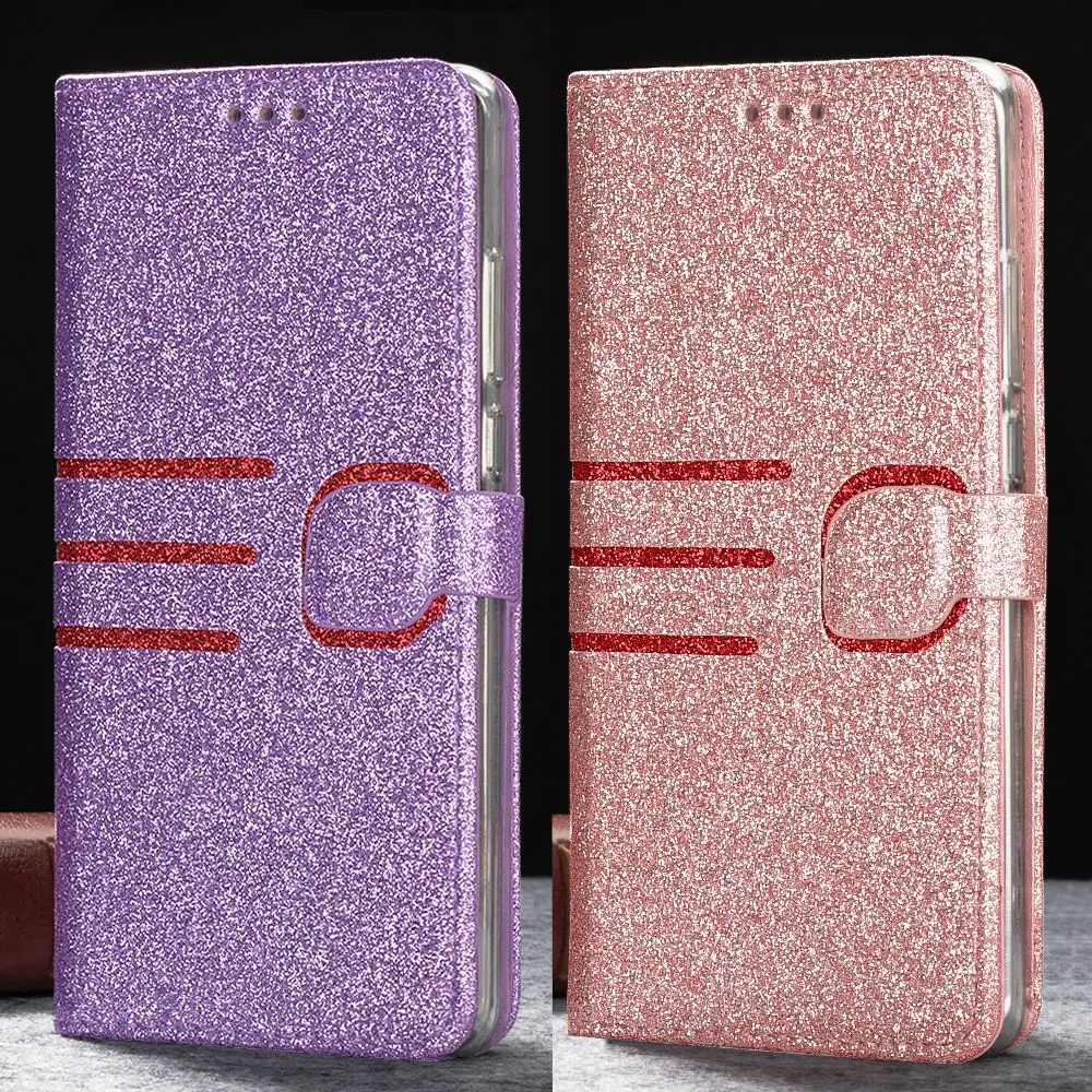 L-FADNUT Блестящий флип-кошелек чехол для телефона HUAWEI P20 Lite мягкий кожаный кошелек P30