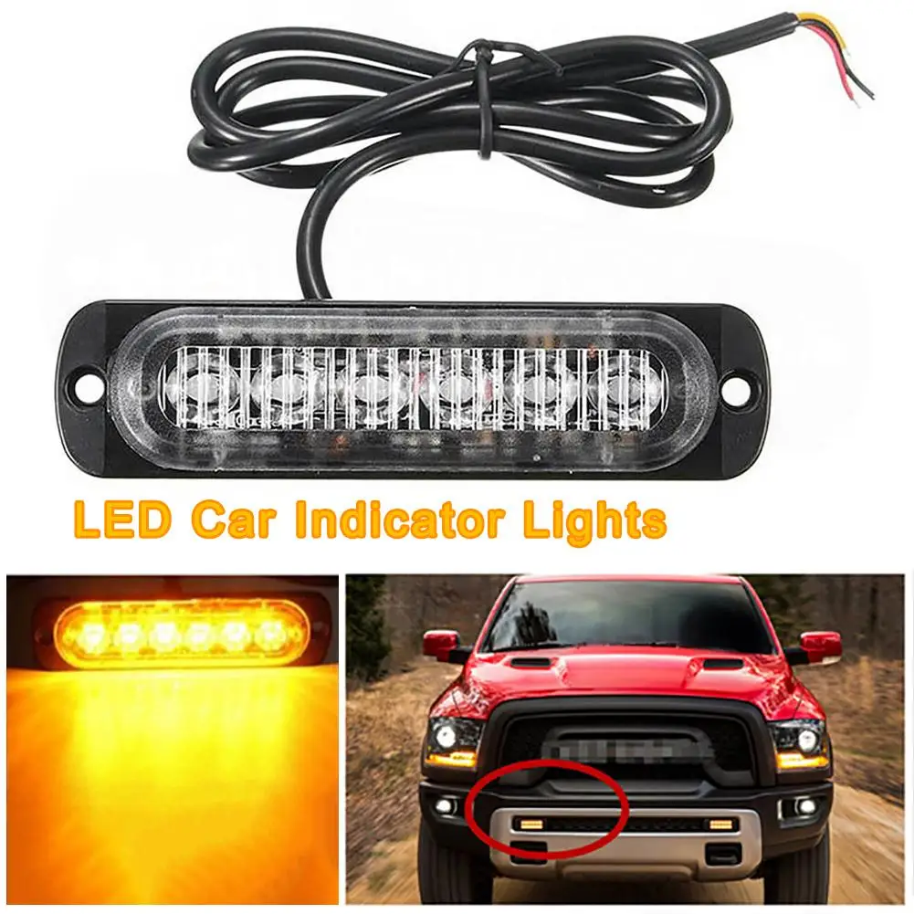 Прочный стробоскоп с 6 светодиодами для автомобилей и мотоциклов ультратонкий