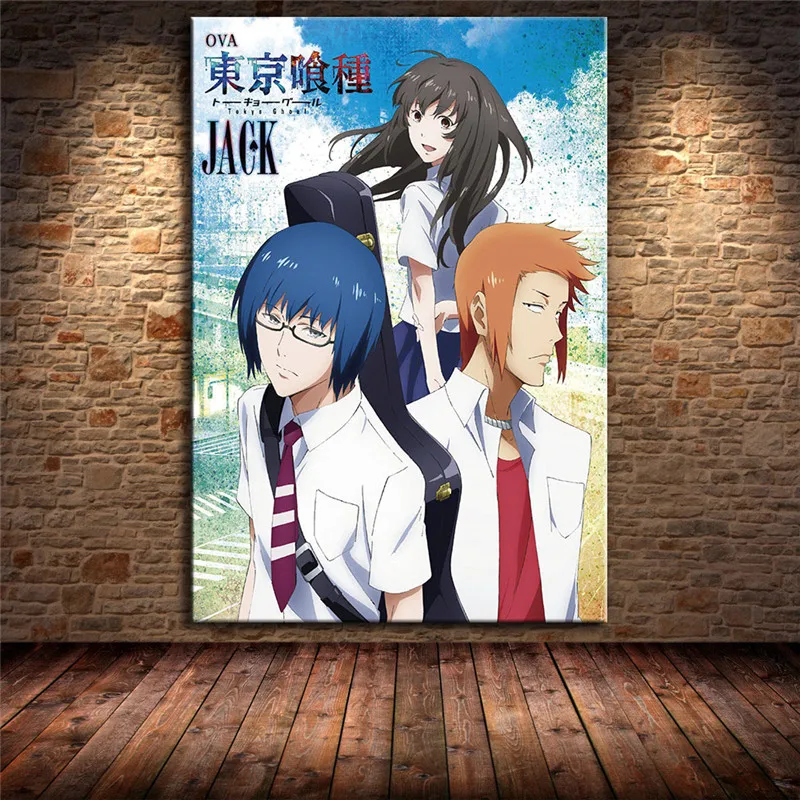 Украшение для семьи Японская популярная аниме Токийский Гуль живопись холст