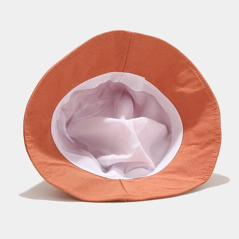 

Women's Cotton Flower Embroidery Bucket Hats Fisherman Hat Outdoor Travel SunHats caps 56-59cm Adult Headwear Accessories
