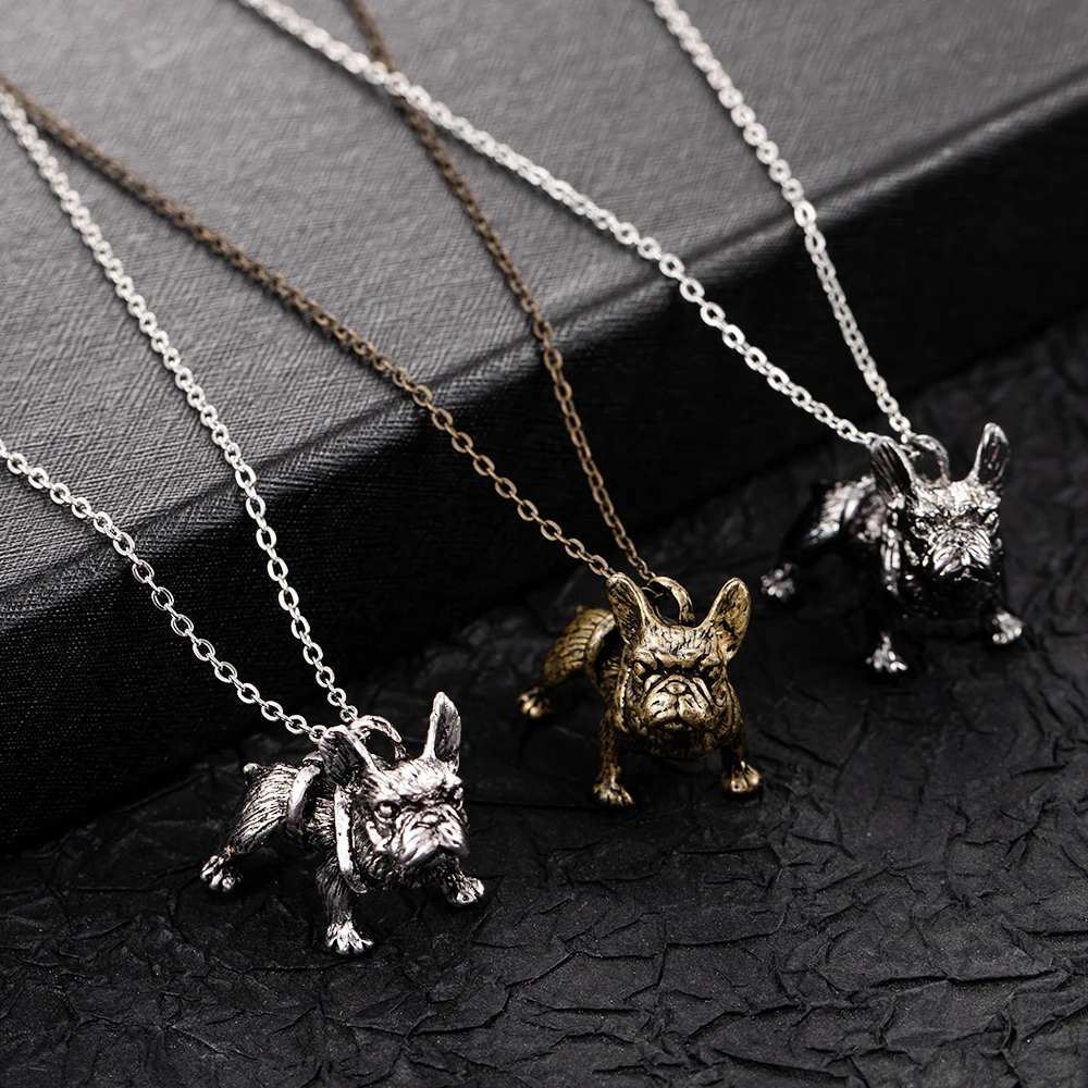 

Vintage Ladybug Dog Necklace Pocket Punk Jewelry Necklace Metal Miracle Gothic Rabbit Bunny Kwami Pendant Comic Cat Kid Gift
