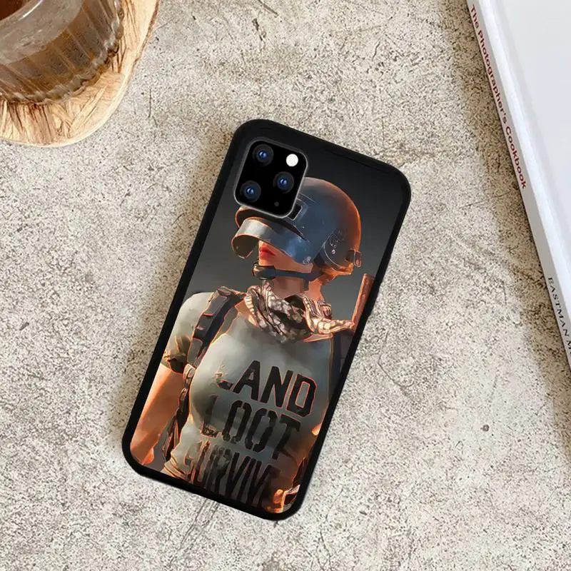 

Hot PUBG Game Silicone Phone Case for iphone etui 11 12 pro se 20 max xr xs x 7 8 6s plus mini Fundas Coque cover