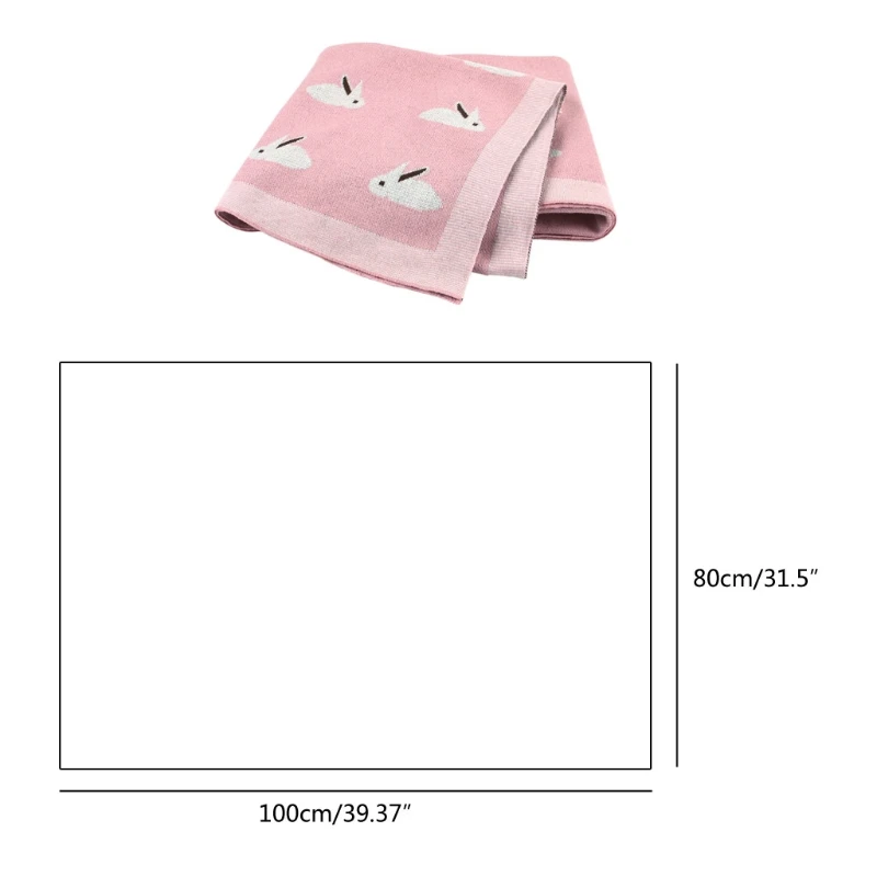 

Baby Blankets Super Soft Knitted Infant Swaddle Wrap Blanket Fashion Newborn Bedding Blanket Children Covers 100*80cm