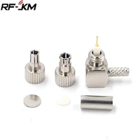 2 in 1 ts9crc9 male right angle rf connector coaxial adapter for rg174 rg316 lmr100 cable