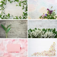 vinyl custom photography backdrops scenery flower and wooden planks photography background 191020 21 22 001