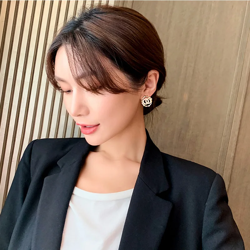 Серьги-подвески с кристаллами женские роскошные висячие украшения для ушей