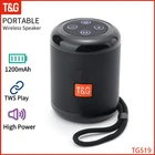 Портативная Bluetooth-Колонка T  G TG519, мощная уличная Беспроводная колонка, сабвуфер, водонепроницаемый музыкальный центр с отличными басами, AUX TF, 5 Вт