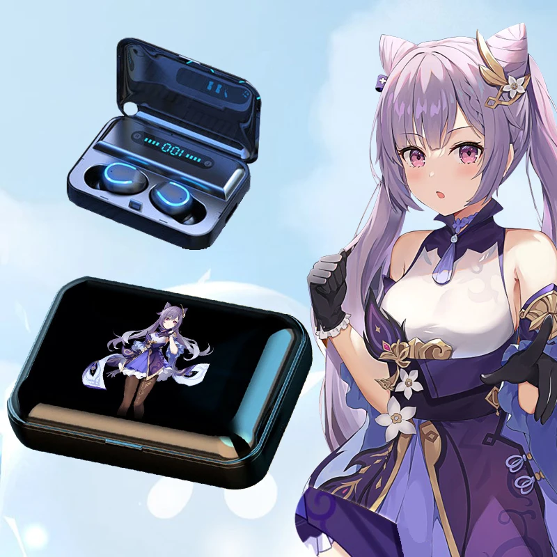 Bluetooth-наушники Genshin Impact Klee ZhongLi Xiao Venti Keqing Barbara Mona Razor для косплея Android беспроводные