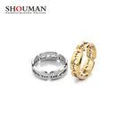 Очаровательное кольцо SHOUMAN из титановой стали, мужское, в стиле панк, с бритвой, из нержавеющей стали, для вечеринок, модные ювелирные украшения